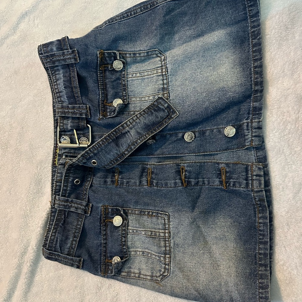 Denim Mini Skirt